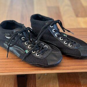 Taygra Black Mid-top Dança  Dance Sneakers